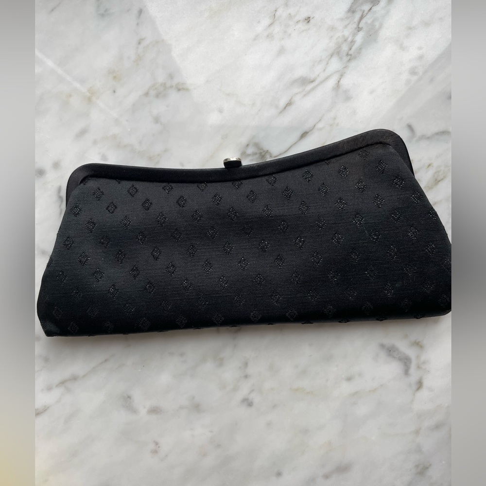 Ann Taylor Detailed Black Clutch